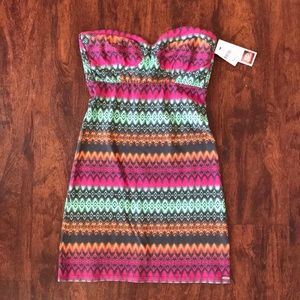 Rip Curl strapless mini dress size M